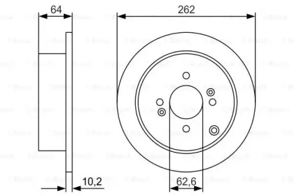 Тормозной диск BOSCH 0 986 479 983