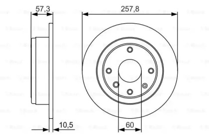 Тормозной диск BOSCH 0 986 479 985