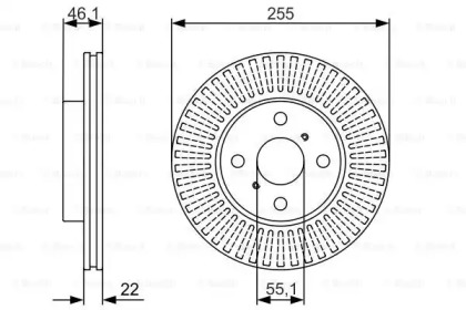 Тормозной диск BOSCH 0 986 479 987