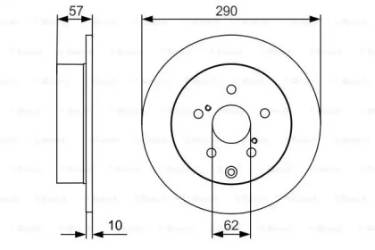 Тормозной диск BOSCH 0 986 479 989