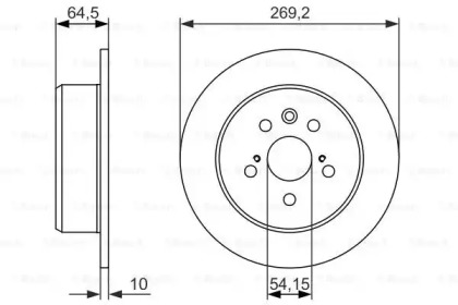 Тормозной диск BOSCH 0 986 479 992