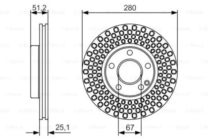 Тормозной диск BOSCH 0 986 479 A00