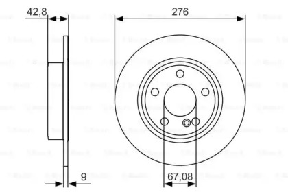 Тормозной диск BOSCH 0 986 479 A03