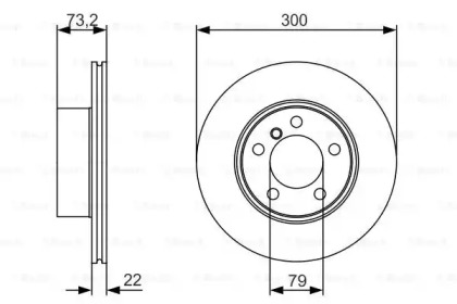 Тормозной диск BOSCH 0 986 479 A18