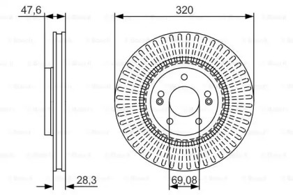 Тормозной диск BOSCH 0 986 479 A21