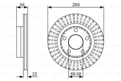 Тормозной диск BOSCH 0 986 479 A42