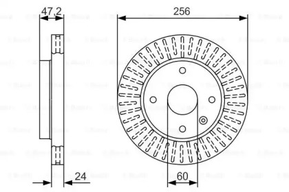 Тормозной диск BOSCH 0 986 479 A54