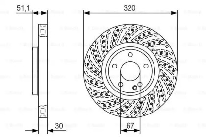 Тормозной диск BOSCH 0 986 479 A60