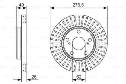 Тормозной диск BOSCH 0 986 479 A62