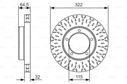 Тормозной диск BOSCH 0 986 479 A64