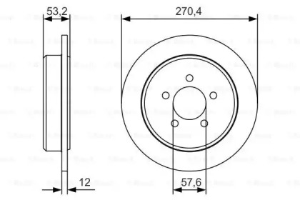 Тормозной диск BOSCH 0 986 479 A80