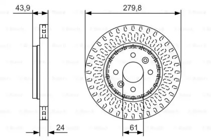 Тормозной диск BOSCH 0 986 479 A85