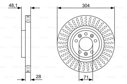 Тормозной диск BOSCH 0 986 479 A89