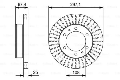 Тормозной диск BOSCH 0 986 479 A96