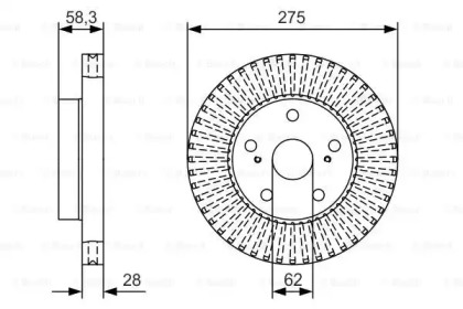 Тормозной диск BOSCH 0 986 479 A97