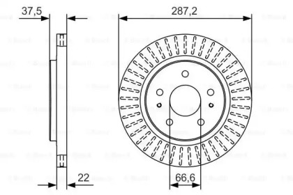 Тормозной диск BOSCH 0 986 479 A98