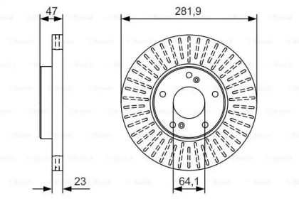 Тормозной диск BOSCH 0 986 479 A99