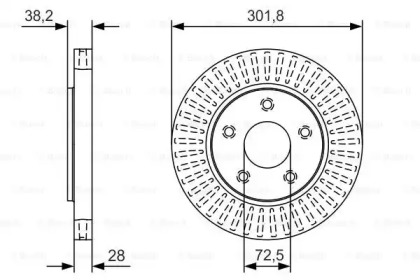 Тормозной диск BOSCH 0 986 479 B17