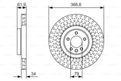 Тормозной диск BOSCH 0 986 479 B18