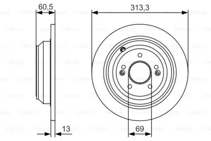 Тормозной диск BOSCH 0 986 479 C27