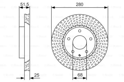 Тормозной диск BOSCH 0 986 479 C36