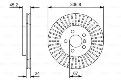 Тормозной диск BOSCH 0 986 479 C93