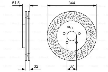 Тормозной диск BOSCH 0 986 479 D07