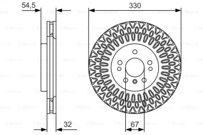 Тормозной диск BOSCH 0 986 479 D08