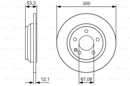 Тормозной диск BOSCH 0 986 479 D12