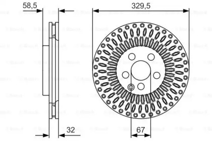 Тормозной диск BOSCH 0 986 479 D13