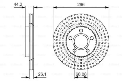 Тормозной диск BOSCH 0 986 479 D15