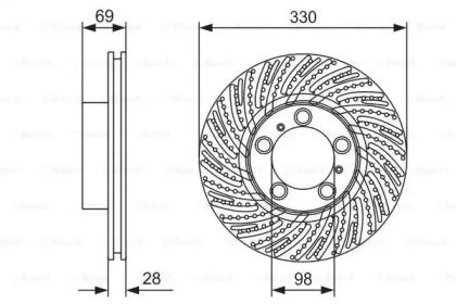 Тормозной диск BOSCH 0 986 479 D24