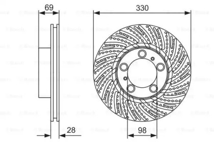 Тормозной диск BOSCH 0 986 479 D25