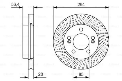 Тормозной диск BOSCH 0 986 479 D32