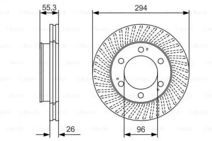 Тормозной диск BOSCH 0 986 479 D33