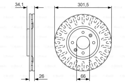 Тормозной диск BOSCH 0 986 479 D36