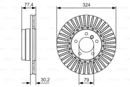 Тормозной диск BOSCH 0 986 479 D39