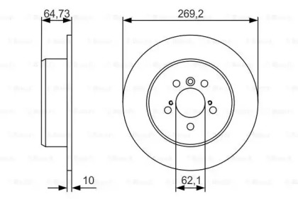 Тормозной диск BOSCH 0 986 479 R00