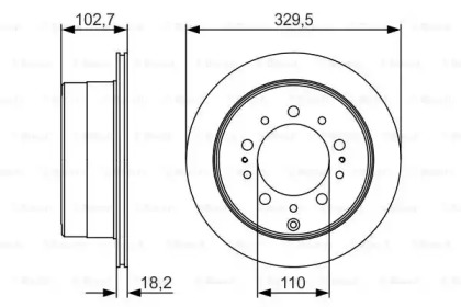 Тормозной диск BOSCH 0 986 479 R15