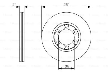 Тормозной диск BOSCH 0 986 479 R16