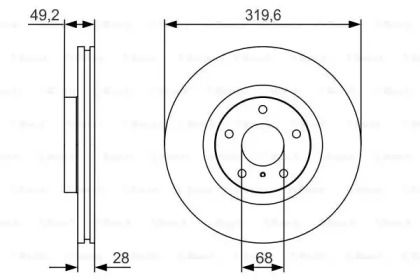 Тормозной диск BOSCH 0 986 479 R22