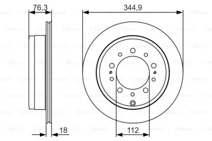 Тормозной диск BOSCH 0 986 479 R32