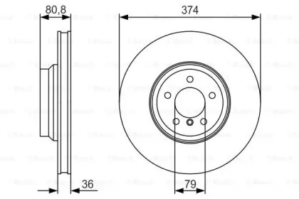 Тормозной диск BOSCH 0 986 479 R35