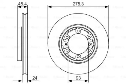 Тормозной диск BOSCH 0 986 479 R40