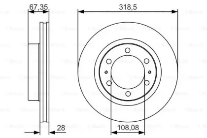 Тормозной диск BOSCH 0 986 479 R46