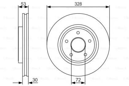 Тормозной диск BOSCH 0 986 479 R48