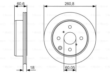 Тормозной диск BOSCH 0 986 479 R55