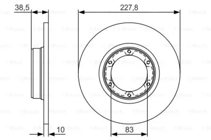 Тормозной диск BOSCH 0 986 479 R65