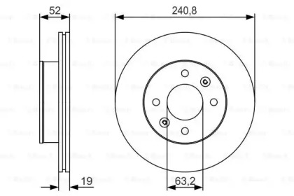 Тормозной диск BOSCH 0 986 479 R71