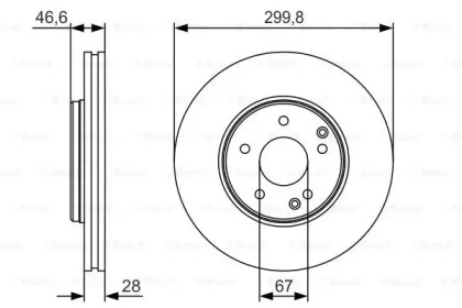 Тормозной диск BOSCH 0 986 479 R79